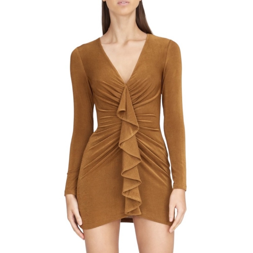 Significant Other Katie Ruffle Front Mini Dress